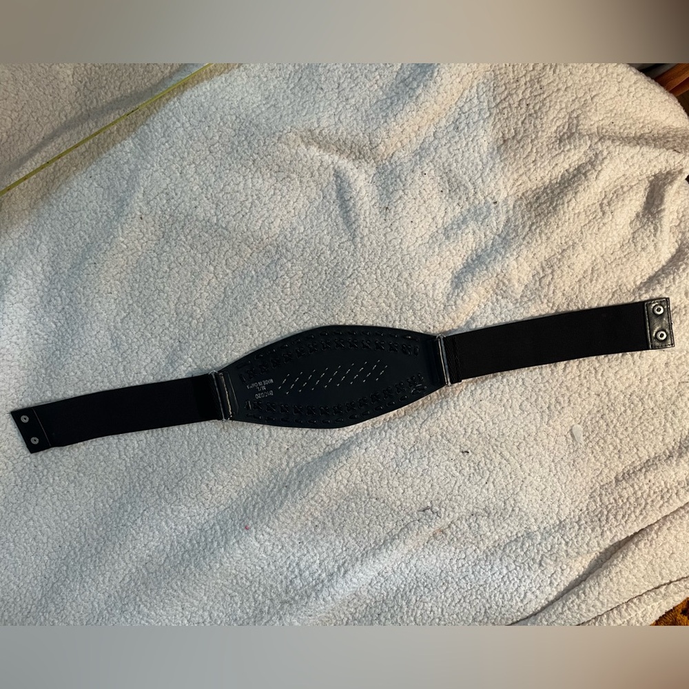 Vintage Retro Stretch Black Studded Women's Belt - Picture 6 of 10
